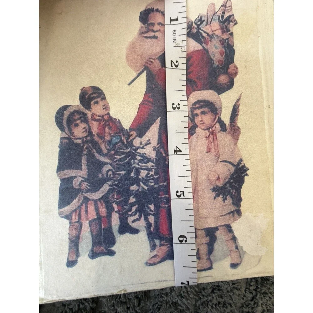 Vintage Wood Santa Claus- Hollow Wood Blocks 9pc Puzzle- Made In Philippines